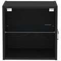 vidaXL Floating Shelf Black Oak 40x28,5x40 cm Engineered Wood
