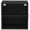 vidaXL Floating Shelf Black Oak 40x28,5x40 cm Engineered Wood