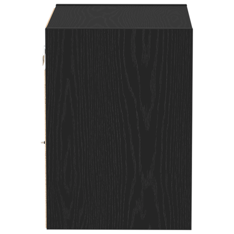 vidaXL Floating Shelf Black Oak 40x28,5x40 cm Engineered Wood