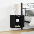 vidaXL Floating Shelf Black Oak 40x28,5x40 cm Engineered Wood