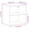 vidaXL Floating Shelf Black Oak 40x28,5x40 cm Engineered Wood
