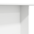 vidaXL Dining Table White 110x60x75 cm Engineered Wood