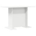 vidaXL Dining Table White 110x60x75 cm Engineered Wood