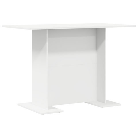 vidaXL Dining Table White 110x60x75 cm Engineered Wood