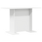 vidaXL Dining Table White 110x60x75 cm Engineered Wood