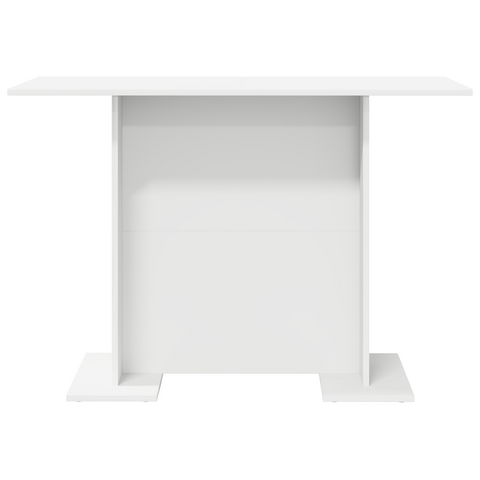 vidaXL Dining Table White 110x60x75 cm Engineered Wood