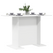 vidaXL Dining Table White 110x60x75 cm Engineered Wood