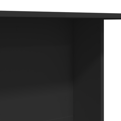 vidaXL Dining Table Black 100x60x75 cm Engineered Wood