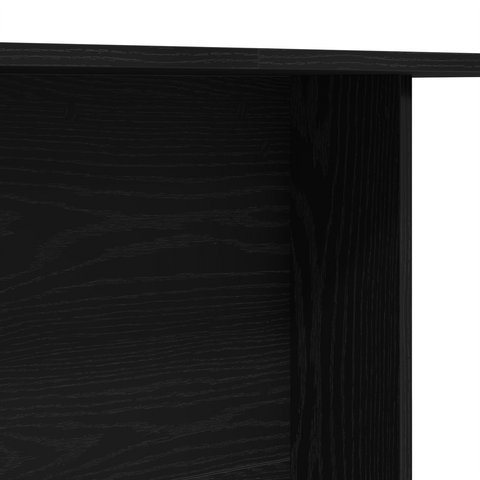 vidaXL Dining Table Black Oak 110x60x75 cm Engineered Wood