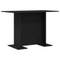 vidaXL Dining Table Black Oak 110x60x75 cm Engineered Wood