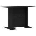 vidaXL Dining Table Black Oak 110x60x75 cm Engineered Wood
