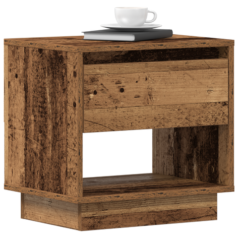 vidaXL Bedside Cabinet Old Wood 45x34x44 cm Engineered Wood
