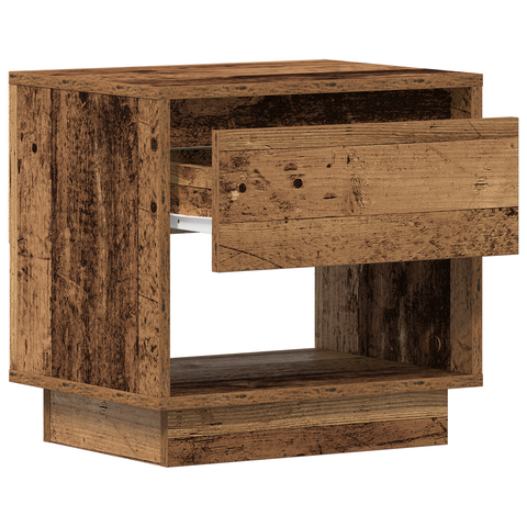 vidaXL Bedside Cabinet 2 pcs Old Wood 45x34x45 cm Engineered Wood