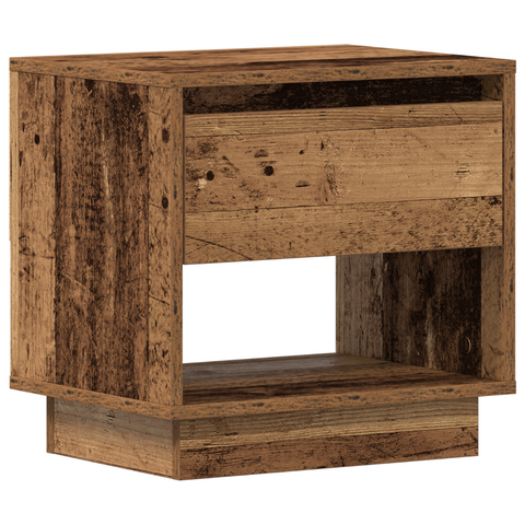 vidaXL Bedside Cabinet 2 pcs Old Wood 45x34x45 cm Engineered Wood