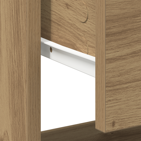 vidaXL Bedside Cabinet Artisan Oak 45x34x46 cm Engineered Wood