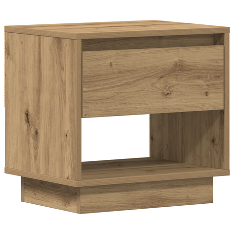 vidaXL Bedside Cabinet Artisan Oak 45x34x46 cm Engineered Wood