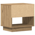 vidaXL Bedside Cabinet Artisan Oak 45x34x46 cm Engineered Wood