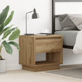 vidaXL Bedside Cabinet Artisan Oak 45x34x46 cm Engineered Wood