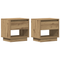vidaXL Bedside Cabinet 2 pcs Artisan Oak 45x34x47 cm Engineered Wood