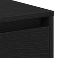 vidaXL Bedside Cabinet Black Oak 45x34x48 cm Engineered Wood