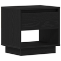 vidaXL Bedside Cabinet Black Oak 45x34x48 cm Engineered Wood