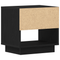 vidaXL Bedside Cabinet Black Oak 45x34x48 cm Engineered Wood