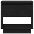 vidaXL Bedside Cabinet Black Oak 45x34x48 cm Engineered Wood