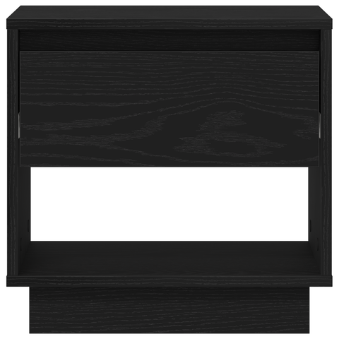 vidaXL Bedside Cabinet Black Oak 45x34x48 cm Engineered Wood