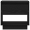 vidaXL Bedside Cabinet Black Oak 45x34x48 cm Engineered Wood