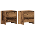 vidaXL Bedside Cabinet 2 pcs Old Wood 45x34x44,5 cm Engineered Wood