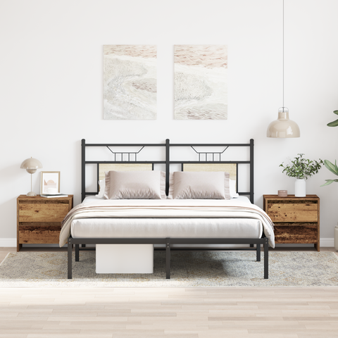 vidaXL Bedside Cabinet 2 pcs Old Wood 45x34x44,5 cm Engineered Wood