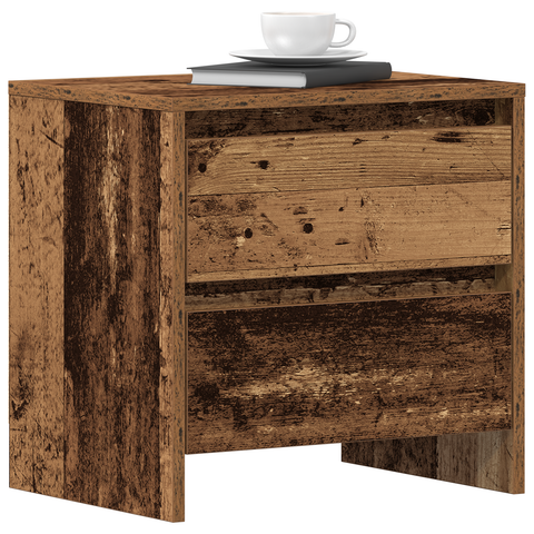 vidaXL Bedside Cabinet 2 pcs Old Wood 45x34x44,5 cm Engineered Wood