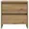 vidaXL Bedside Cabinet Artisan Oak 45x34x44,5 cm Engineered Wood