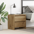 vidaXL Bedside Cabinet Artisan Oak 45x34x44,5 cm Engineered Wood