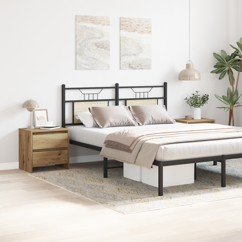 vidaXL Bedside Cabinet 2 pcs Artisan Oak 45x34x44,5 cm Engineered Wood