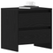 vidaXL Bedside Cabinet Black Oak 45x34x44,5 cm Engineered Wood