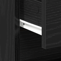 vidaXL Bedside Cabinet 2 pcs Black Oak 45x34x44,5 cm Engineered Wood