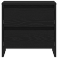 vidaXL Bedside Cabinet 2 pcs Black Oak 45x34x44,5 cm Engineered Wood