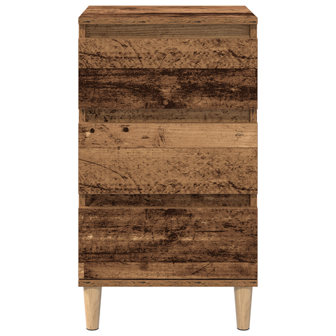 vidaXL Bedside Cabinet Old Wood 40x35x70 cm Engineered Wood