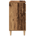 vidaXL Bedside Cabinet Old Wood 40x35x70 cm Engineered Wood