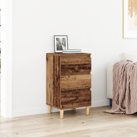 vidaXL Bedside Cabinet Old Wood 40x35x70 cm Engineered Wood