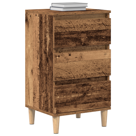 vidaXL Bedside Cabinet Old Wood 40x35x70 cm Engineered Wood