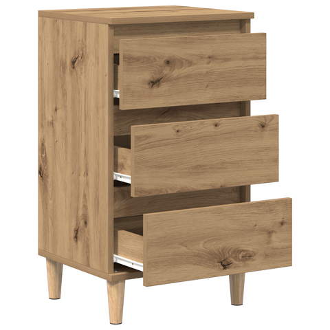vidaXL Bedside Cabinet Artisan Oak 40x35x70 cm Engineered Wood