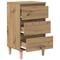 vidaXL Bedside Cabinet Artisan Oak 40x35x70 cm Engineered Wood