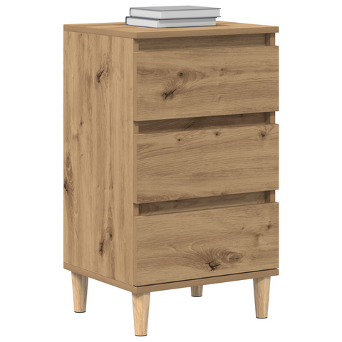vidaXL Bedside Cabinet Artisan Oak 40x35x70 cm Engineered Wood