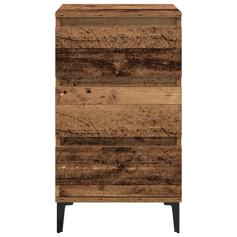 vidaXL Bedside Cabinet Old Wood 40x35x70 cm Engineered Wood