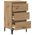 vidaXL Bedside Cabinet Artisan Oak 40x35x70 cm Engineered Wood