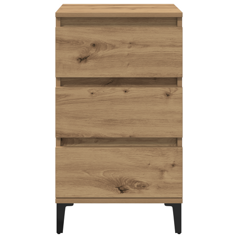 vidaXL Bedside Cabinet Artisan Oak 40x35x70 cm Engineered Wood