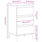 vidaXL Bedside Cabinet Artisan Oak 40x35x70 cm Engineered Wood