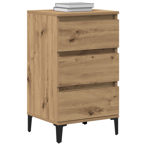 vidaXL Bedside Cabinet Artisan Oak 40x35x70 cm Engineered Wood